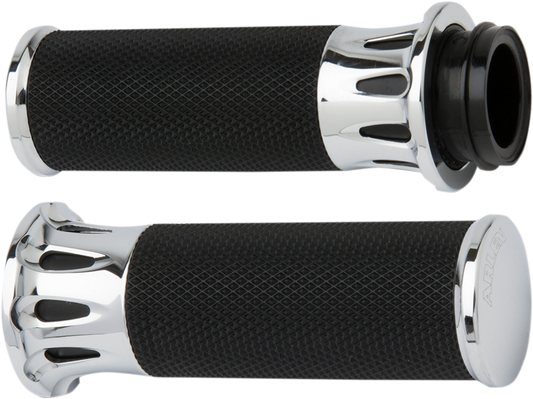 ARLEN NESS Fusion Deep Cut Grips - TBW - Chrome 07-318
