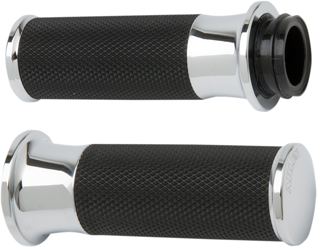 ARLEN NESS Smooth Grips - TBW - Chrome 07-322