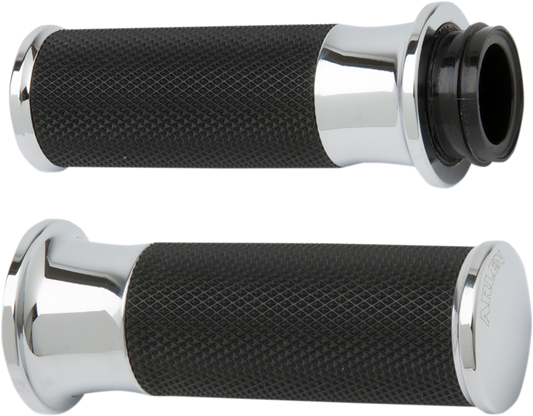ARLEN NESS Smooth Grips - TBW - Chrome 07-322