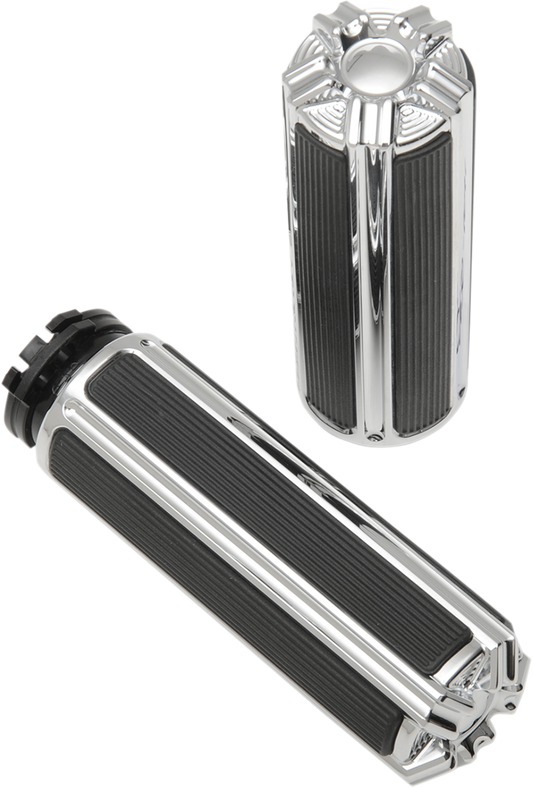 ARLEN NESS 10-Gauge Comfort Grips - Cable - Chrome 07-114