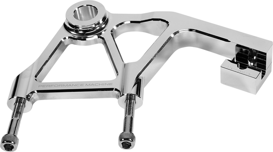 PERFORMANCE MACHINE (PM) Rear Radial Mount Caliper Bracket - Chrome 0023-1828AGNM-A-CH