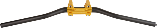 PERFORMANCE MACHINE (PM) Phatbar & Riser Kit - External Wiring - 9" - Gold Ops 0208-2186M-SMG
