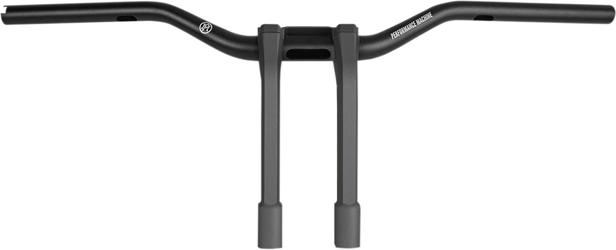 PERFORMANCE MACHINE (PM) Phatbar & Riser Kit - External Wiring - 9" - Black Ops 0208-2186M-SMB