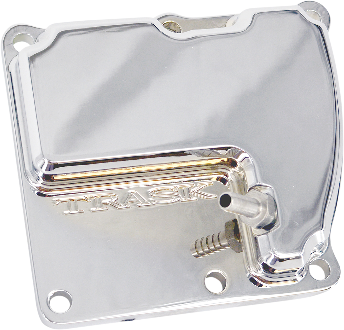TRASK CheckM8* Vented Transmission Top Cover - Chrome TM-2041CH