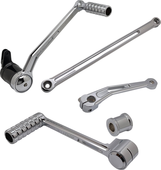 ARLEN NESS Deep Cut Foot Control Kit w/ Heel/Toe Shifter - Chrome 420-107