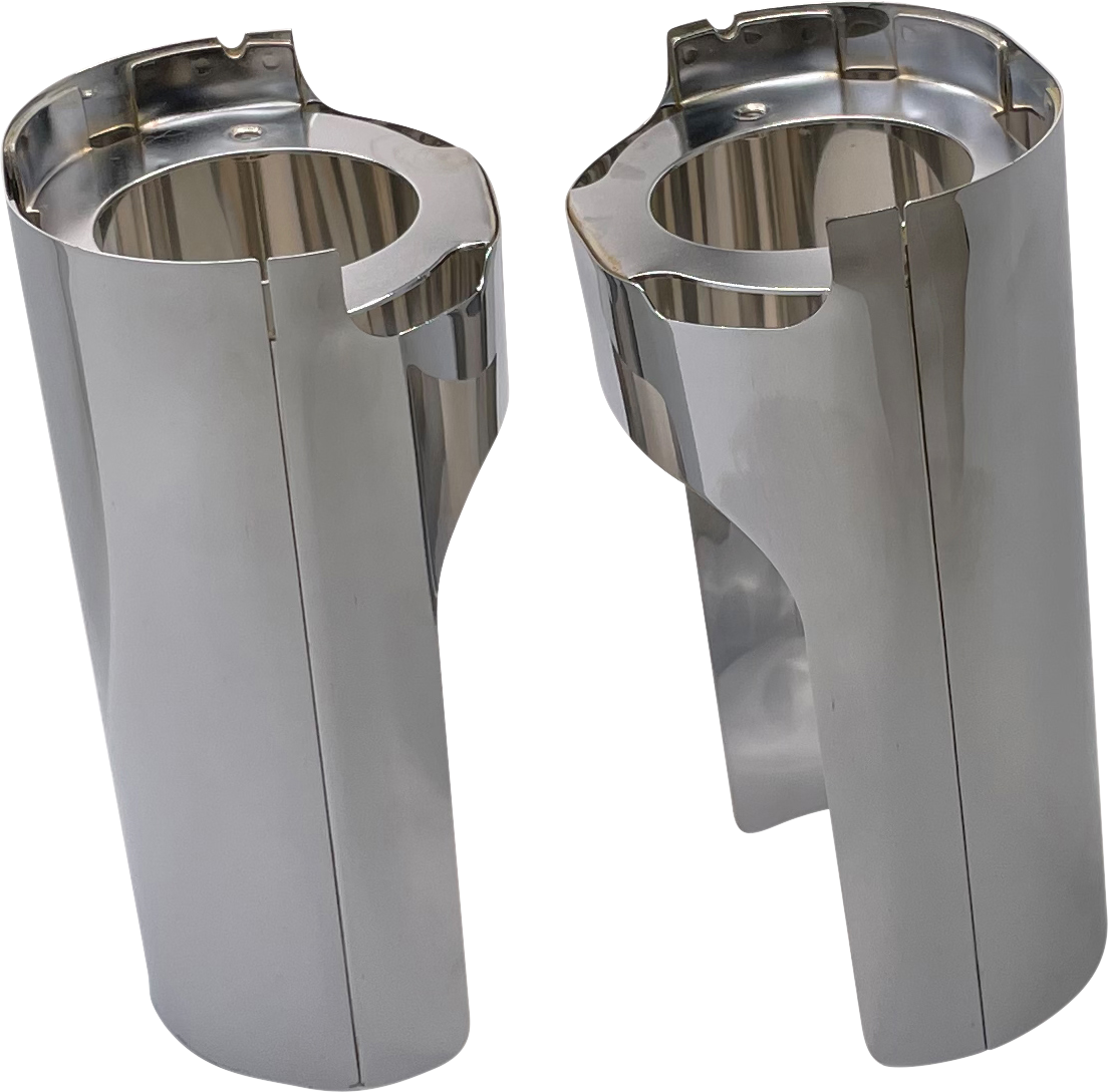 ARLEN NESS Fork Boot Cover - Chrome - Smooth 125-001