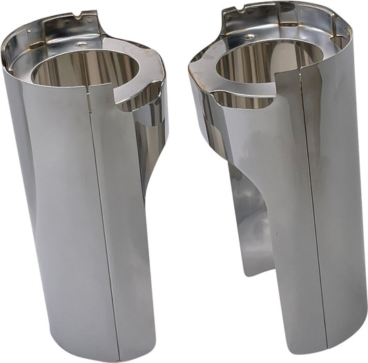 ARLEN NESS Fork Boot Cover - Chrome - Smooth 125-001