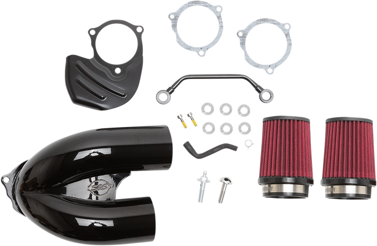 S&S CYCLE Tuned Induction Air Cleaner Kit - Gloss Black 170-0567A