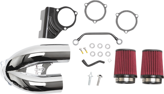 S&S CYCLE Tuned Induction Air Cleaner Kit - Chrome 170-0636A