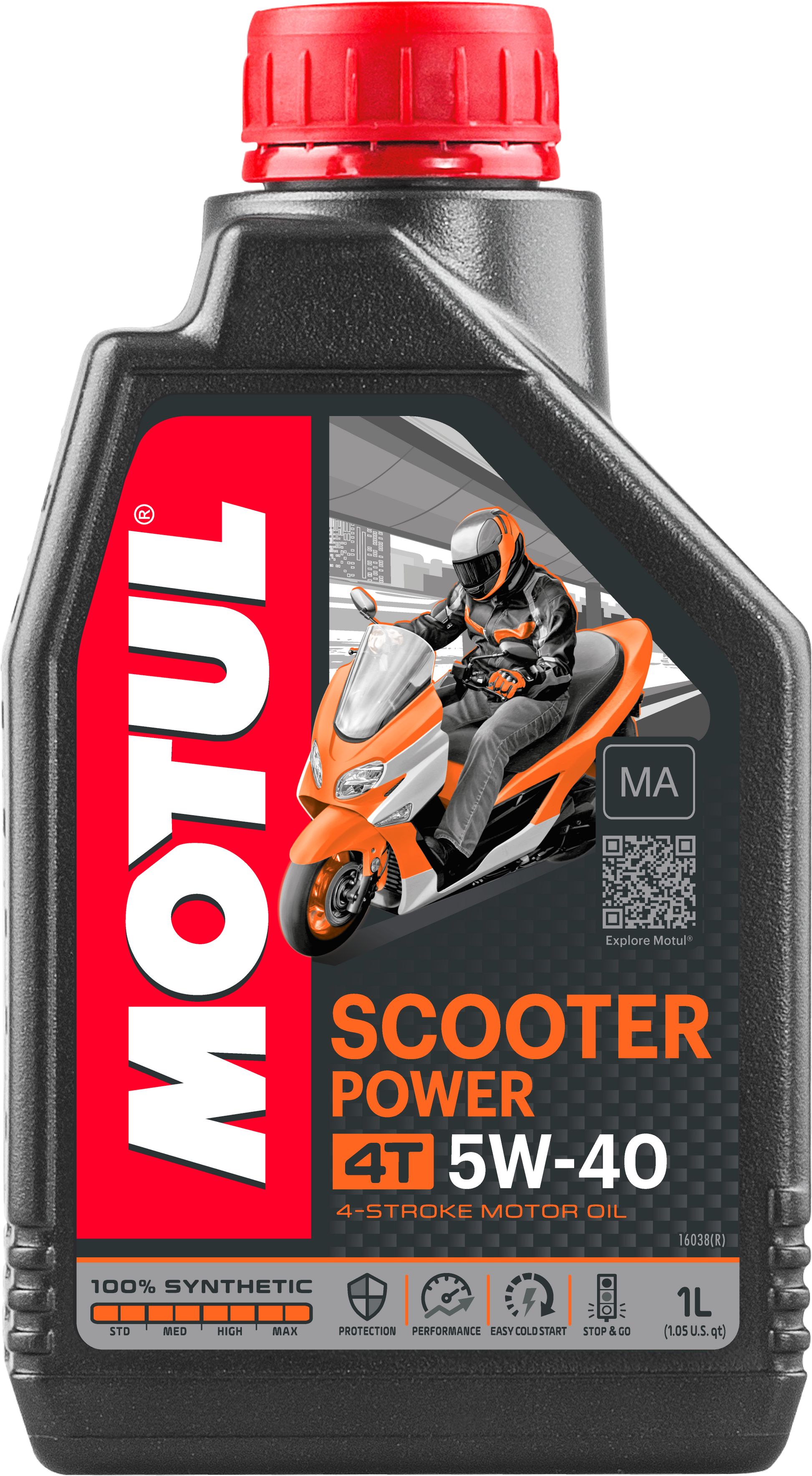 Scooter Synthetic Oil 4t 5w40 1l