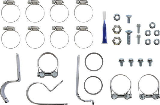 S&S CYCLE El Dorado Dual Exhaust System - Chrome - Black Tracer 550-0678B