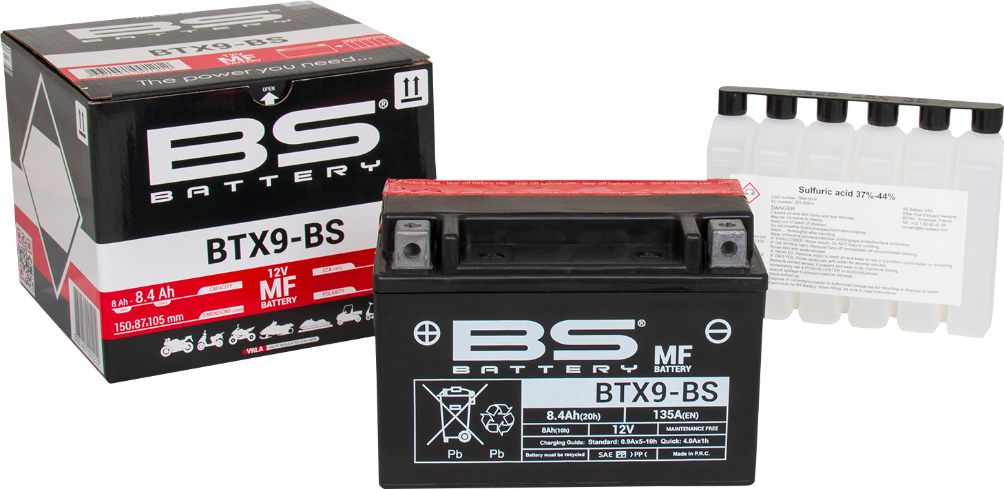 BS BATTERY Battery - BTX9-BS (YTX) 300621