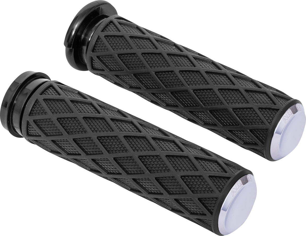 ARLEN NESS Diamond Grips - TBW - Chrome 500-008