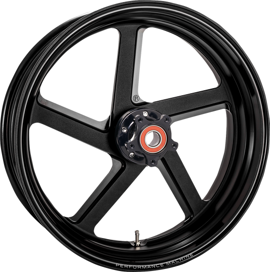 PERFORMANCE MACHINE (PM) Wheel - Pro-Am Race - Rear - Single Disc/without ABS - Black Ops* - 17x6 1270-7716R-PROAP-SMB