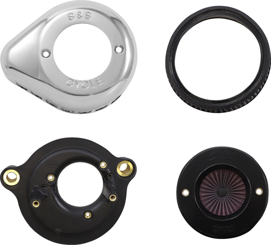 S&S CYCLE Air Stinger Stealth Air Cleaner Kit - Chrome 170-0717A