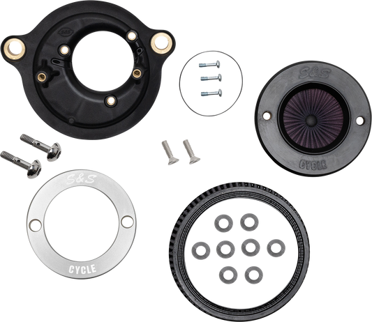 S&S CYCLE Air Stinger Stealth Air Cleaner Kit - Chrome Ring 170-0714A