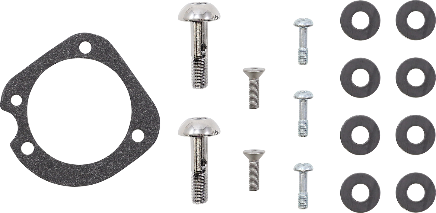S&S CYCLE Air Stinger Stealth Air Cleaner Kit - Black Chrome Ring 170-0724A