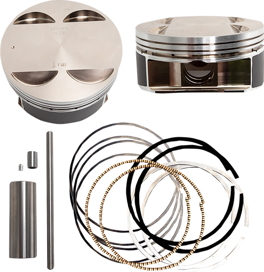 S&S CYCLE Big Bore Piston Kit - 128" - +.010 - M8 920-0142