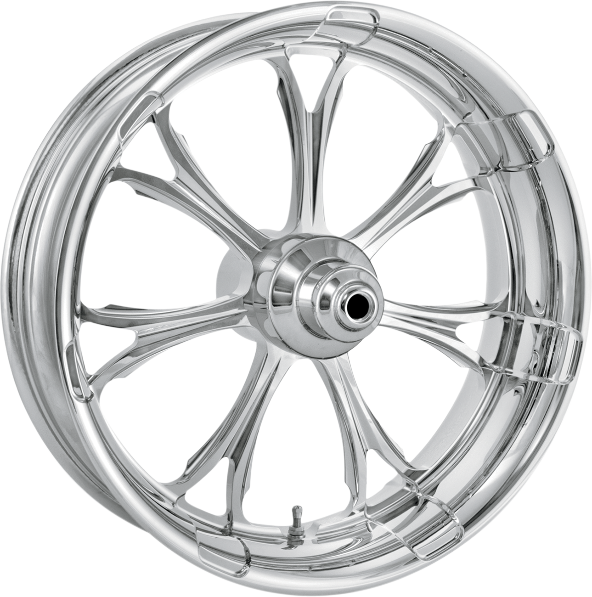 PERFORMANCE MACHINE (PM) Wheel - Paramount - Front - Dual Disc/with ABS - Chrome - 21x3.5 - '08+ FLD 1204-7106R-PARAJ-CH