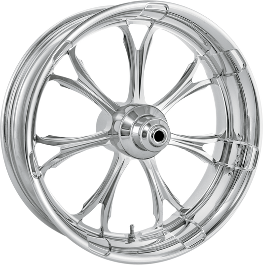 PERFORMANCE MACHINE (PM) Wheel - Paramount - Front - Dual Disc/with ABS - Chrome - 21x3.5 - '08+ FLD 1204-7106R-PARAJ-CH