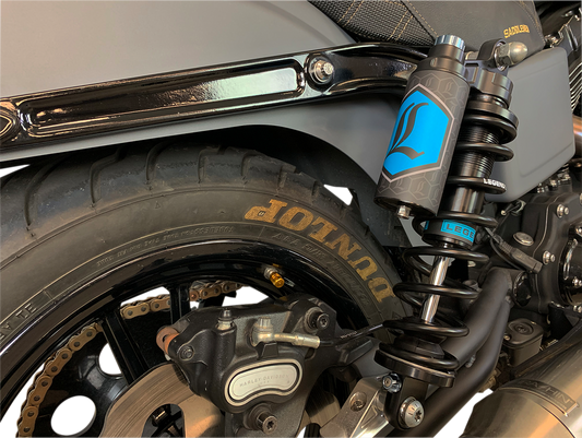 LEGEND SUSPENSION REVO ARC Piggyback Shocks - Standard - Black - 13" - '99-'17 Dyna 1310-1890
