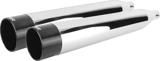 Comp S Slip On Touring M8 Chrome W/Black End Cap