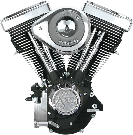 S&S CYCLE V80 Series Engine - Wrinkle Black - Custom Frame | Evolution Big Twin 310-0238