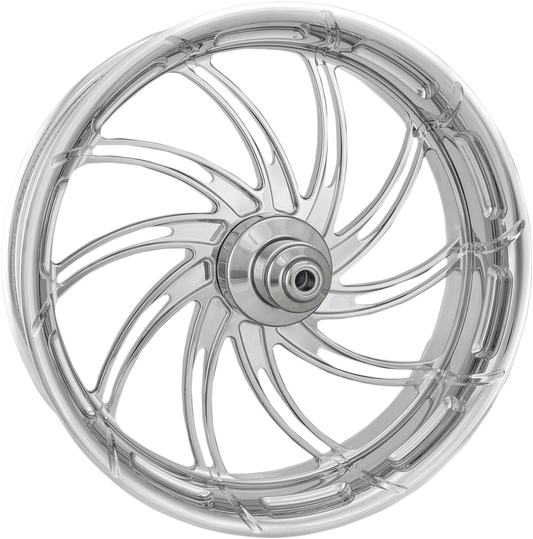 PERFORMANCE MACHINE (PM) Wheel - Supra - Front - Dual Disc/with ABS - Chrome - 21x3.5 - '08+ FL 1204-7106R-SUPAJ-CH
