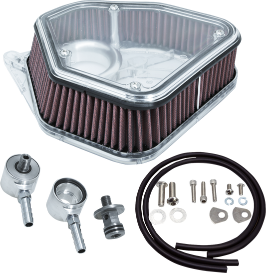 ALLOY ART Boom Box Air Cleaner Kit - Clear Cover 1.8M8P