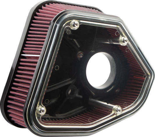ALLOY ART Boom Box Air Cleaner Kit - Black Cover 2.8M8BP
