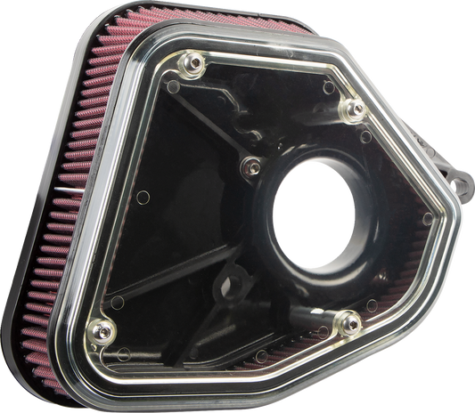 ALLOY ART Boom Box Air Cleaner Kit - Black Cover 1.8M8BP