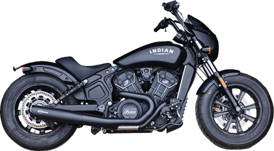 S&S CYCLE 2-into-1 Grand National Exhaust System - Black - 50-State 4111-266