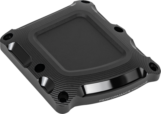 PERFORMANCE MACHINE (PM) Race Series Transmission Cover - Black Ops - M8 0203-2021-SMB