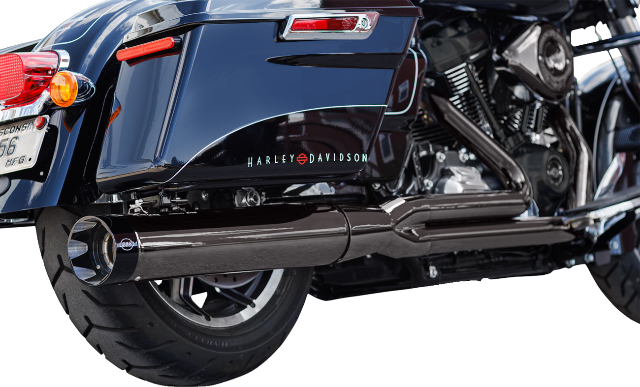 S&S CYCLE 2-into-1 Lava Chrome Sidewinder? Exhaust System - 49-State 550-1086