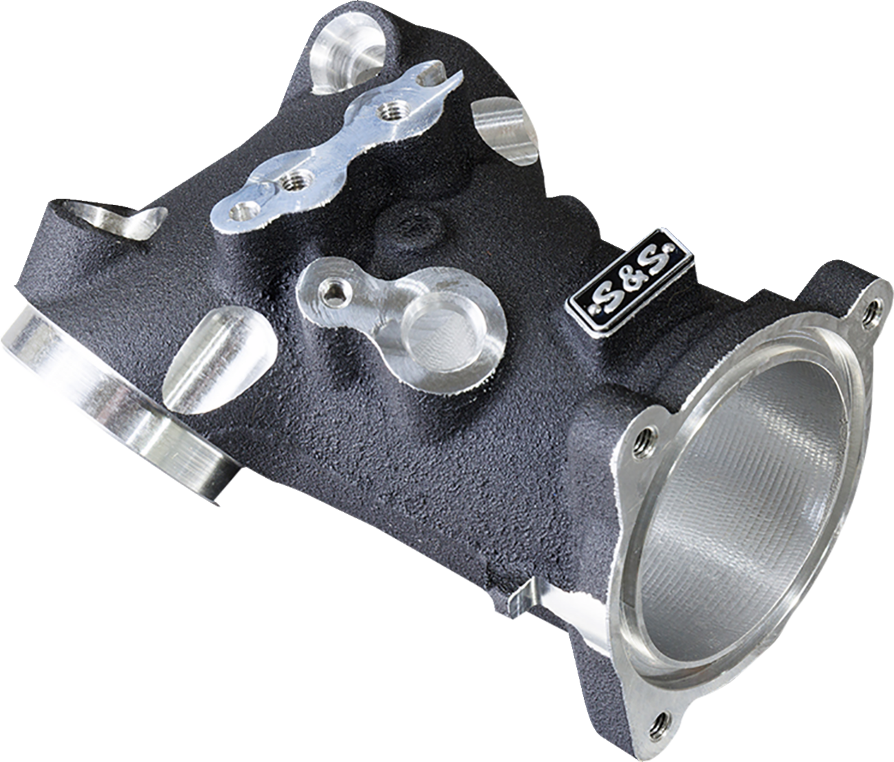 S&S CYCLE CNC-Ported Intake Manifold - M8 - 55 mm - Black 160-0276