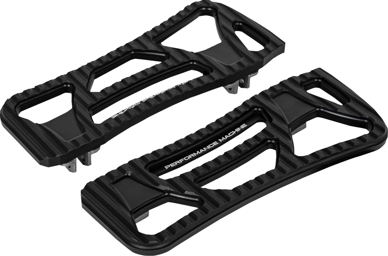 PERFORMANCE MACHINE (PM) Drifter Floorboards - Rider - Black Ops - FL 0036-1025-SMB