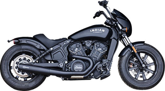 S&S CYCLE 2-into-1 Grand National Exhaust System - Black - Race Only 4111-266-R