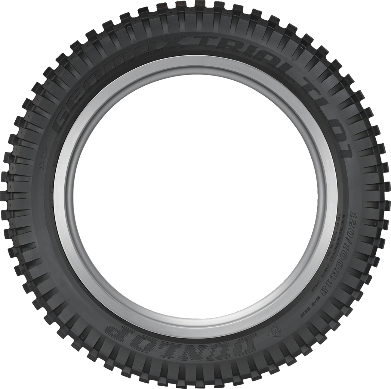 Dunlop Geomax Trial TL01 Rear Tire - 120/100R18 M/C 68M TL