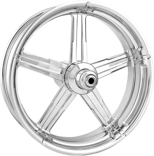 PERFORMANCE MACHINE (PM) Wheel - Formula - Front - Dual Disc/with ABS - Chrome - 21x3.5 - '08+ FLD 1204-7106R-FRMAJ-CH