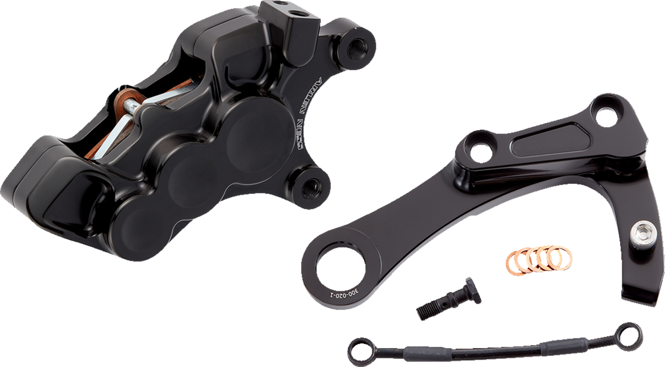 ARLEN NESS 6-Piston Caliper - Rear - Black 02-328
