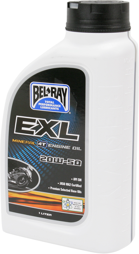 BEL-RAY EXL 4T Mineral Oil - 20W-50 - 1L 99100-B1LW