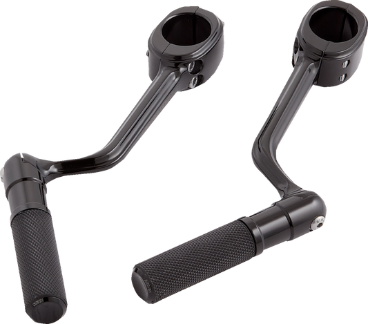 ARLEN NESS Forged Highway Peg Mounts w/ Pegs - Black 400-045