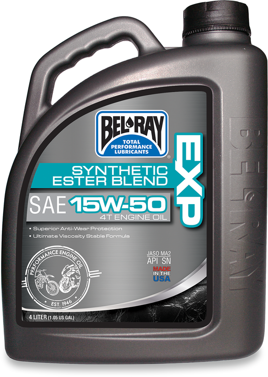 BEL-RAY EXP Synthetic Blend 4T Oil - 15W-50 - 4L 99130-B4LW