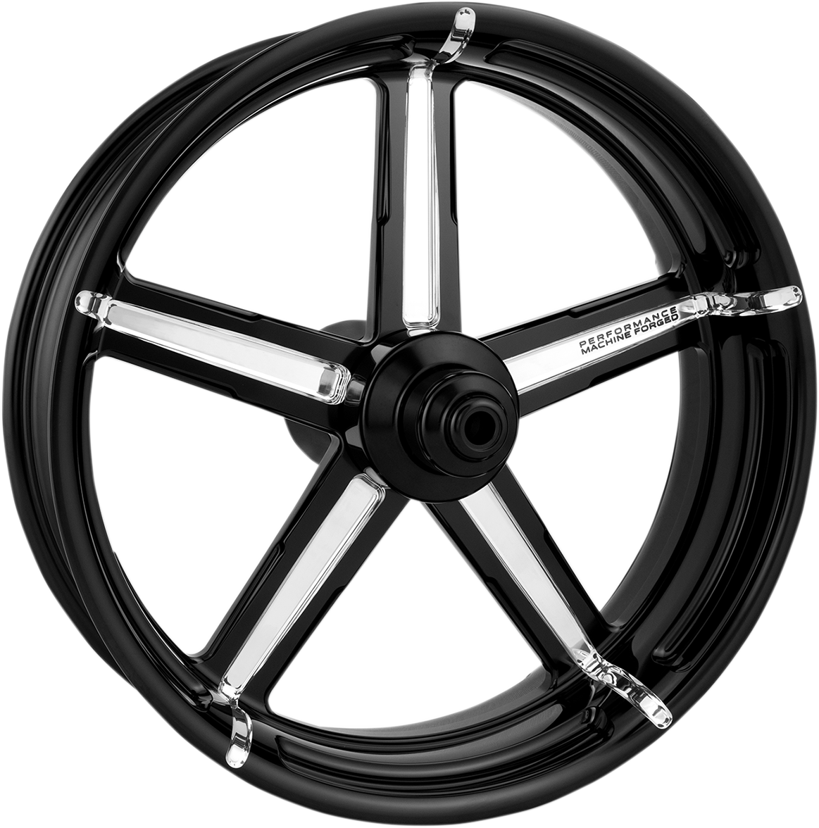 PERFORMANCE MACHINE (PM) Wheel - Formula - Rear - Single Disc/without ABS - Platinum Cut* - 18x5.5 - '09+ FLH 1270-7814R-FRM-BMP