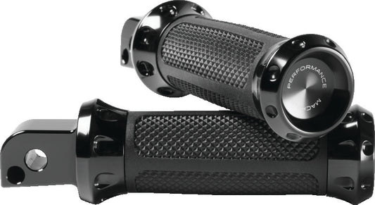 Performance Machine Footpegs Overdrive Passenger - Black Ano