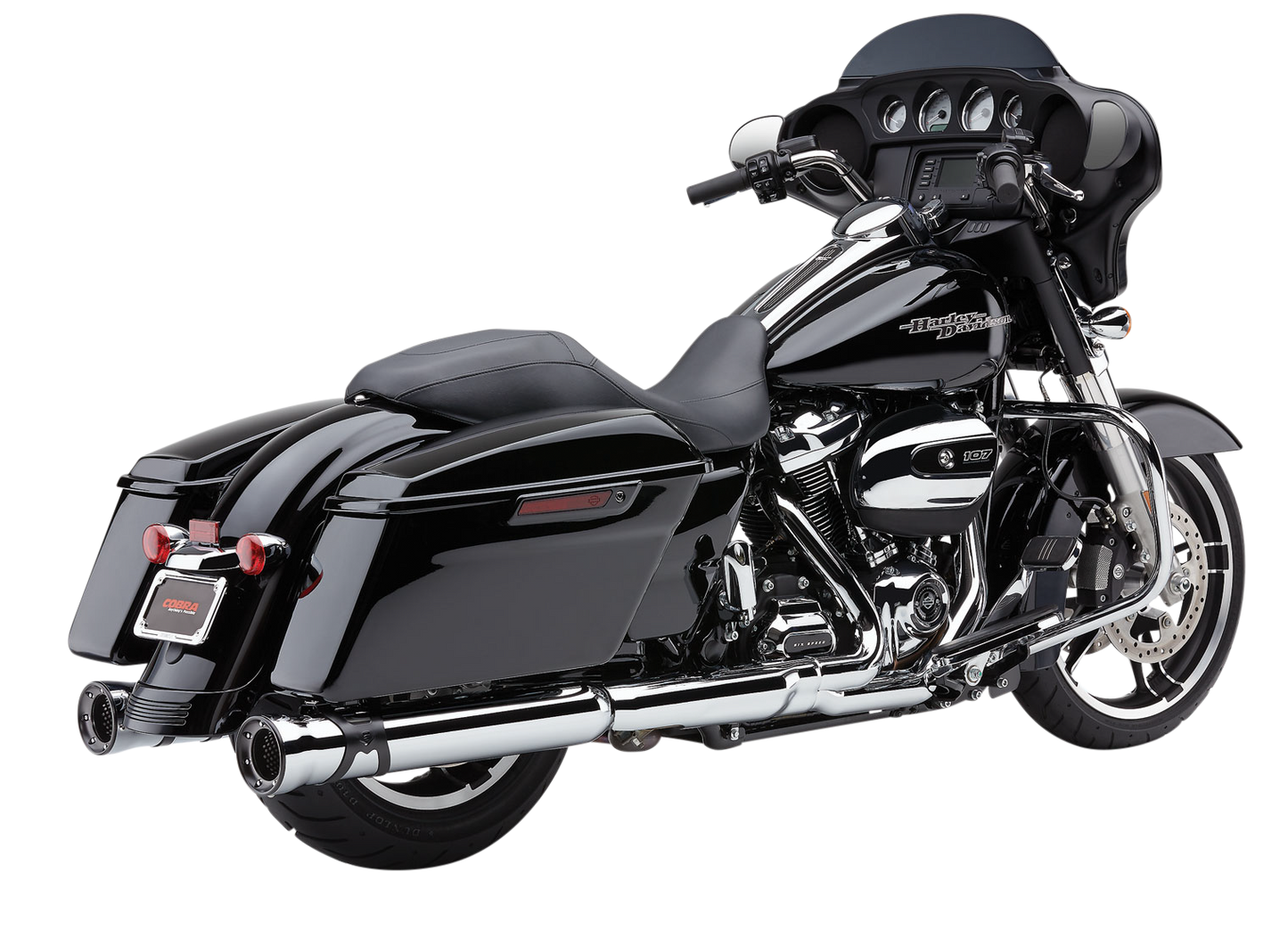 4" Race Pro Slip Ons Chrome Flh/Flt 17 22