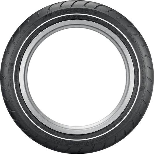 Dunlop American Elite Bias Front Tire - 130/80B17 M/C 65H TL  - Narrow Whitewall