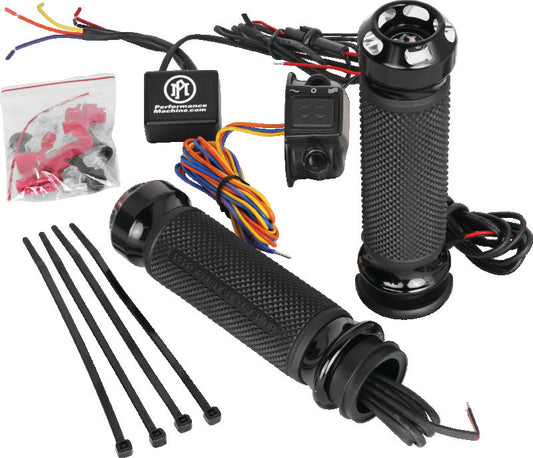 Performance Machine FLHX TBW Apex Heated Grips - Contrast Cut