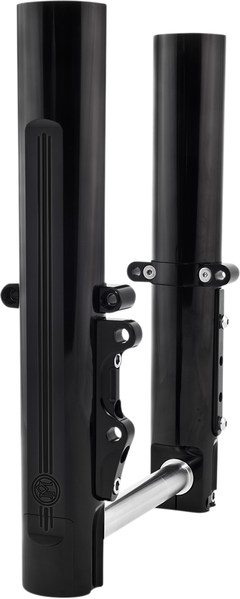 PERFORMANCE MACHINE (PM) Fork Leg Kit - Black - Lower - Single Disc - '14-'20 FL 0208-2097-B