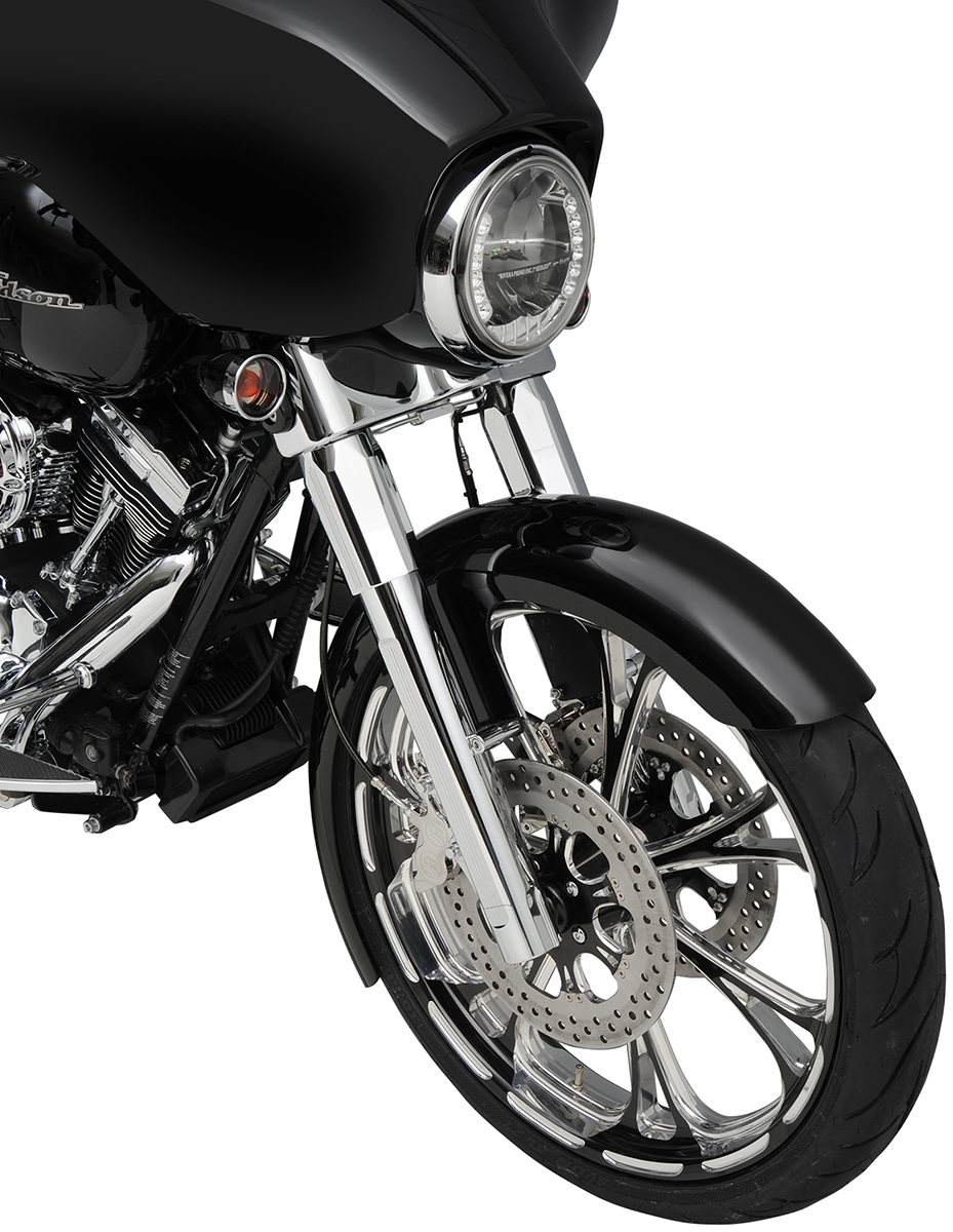 PERFORMANCE MACHINE (PM) Fork Slider Covers - Chrome - Tech 0208-2045-CH